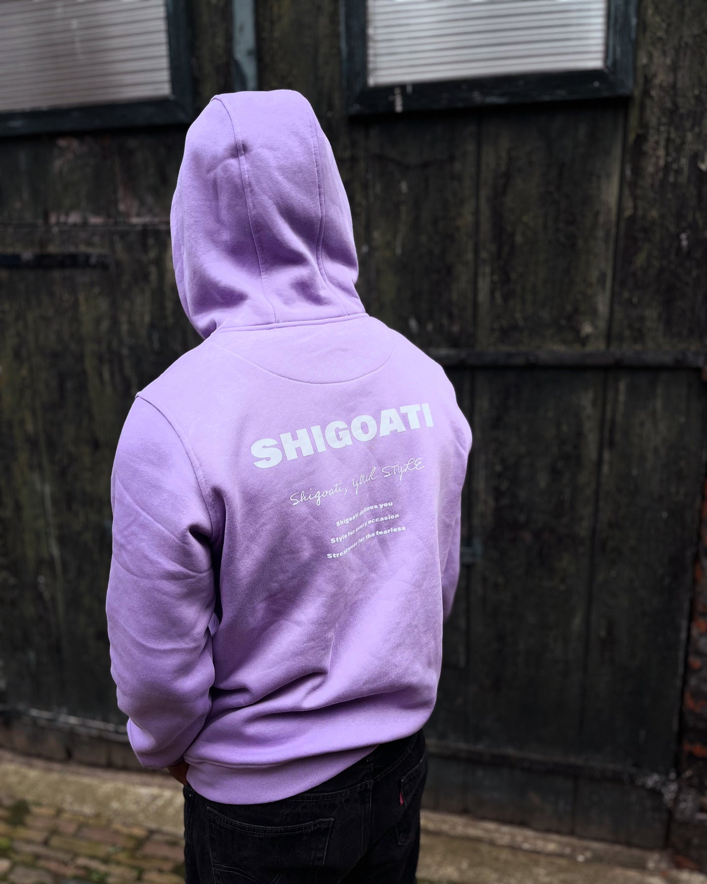 Hooded words Purple